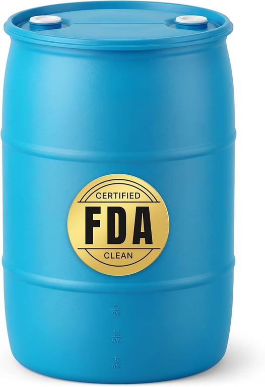HOANK 55‑Gallon Water Barrel