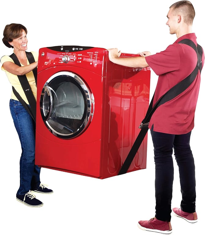 Shoulder Dolly Moving Straps - Lifting Strap for 2 Movers - Move, Lift, Carry, And Secure Furniture, Appliances, Heavy, Bulky Objects Safely, Efficiently, More Easily Like The Pros - LD1000