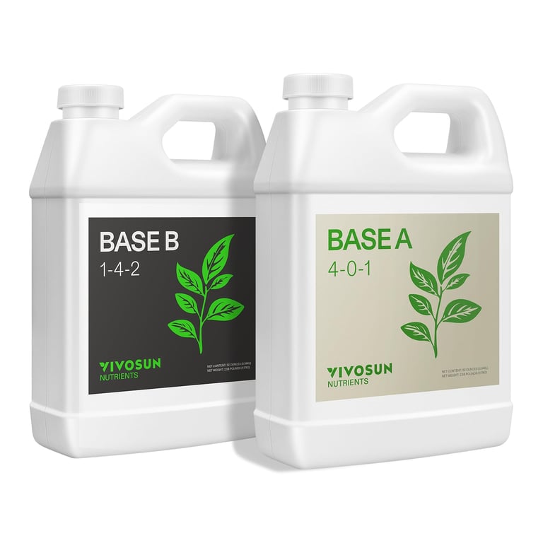 VIVOSUN Hydroponic Fertilizer A&B Bundle