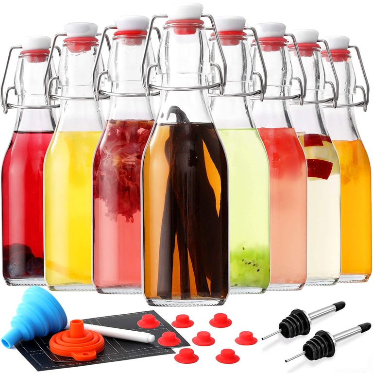 Aozita 8‑Pack Flip Top Bottles
