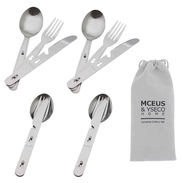 MCEUS 4-in-1 Camping Utensils Set