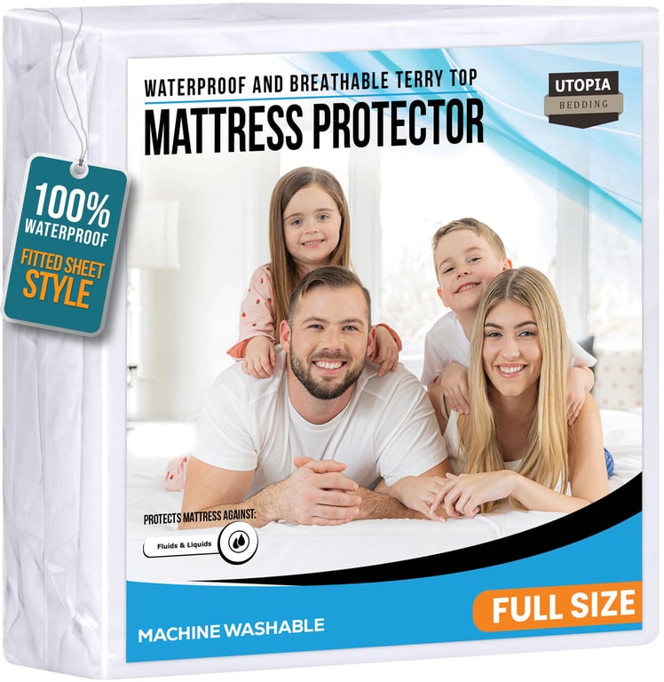 Utopia Bedding Full Waterproof Mattress Protector