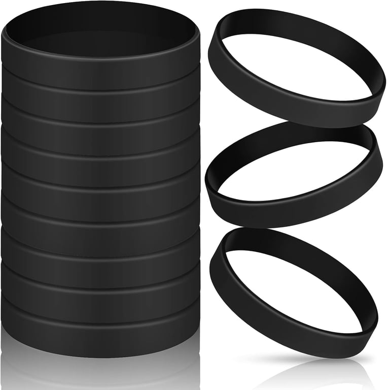 Jovitec Black Silicone Bracelets