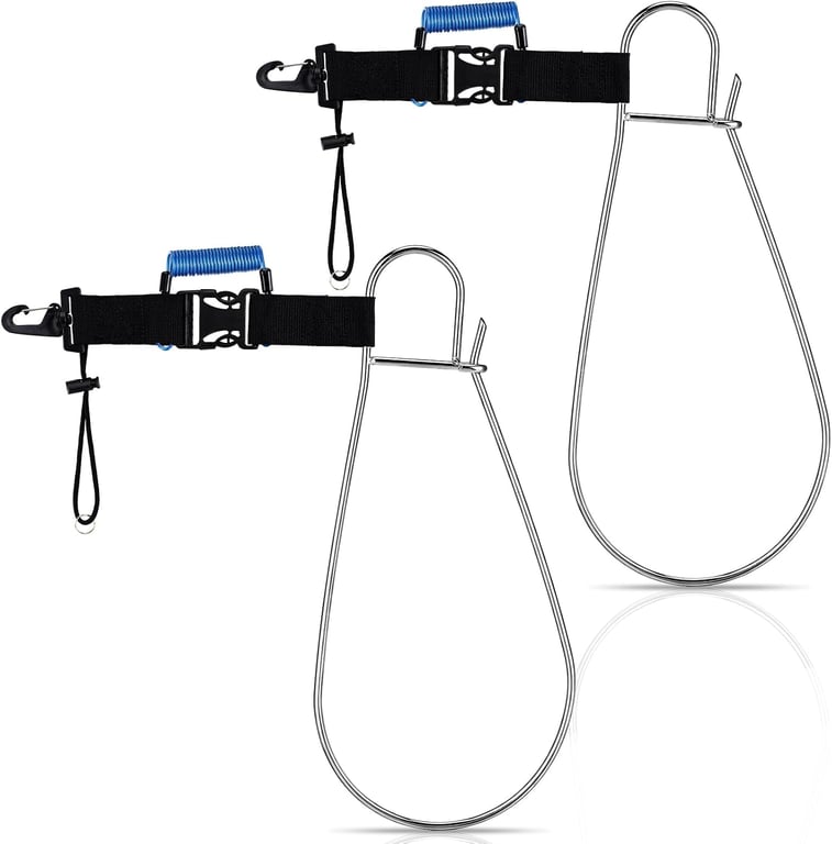 Sotiff 4 Pieces Stainless Steel Fish Stringer Clips, Fast Release