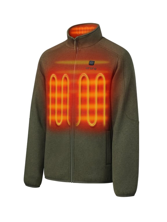 ORORO Men’s Fleece Heated Jacket