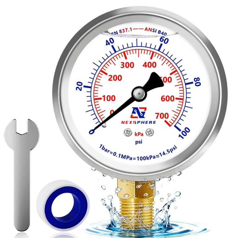 NexSphere 0-100 PSI Gauge