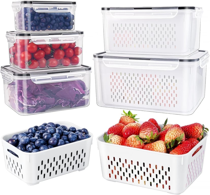 Freshmage 5pc Fridge Fruit Containers