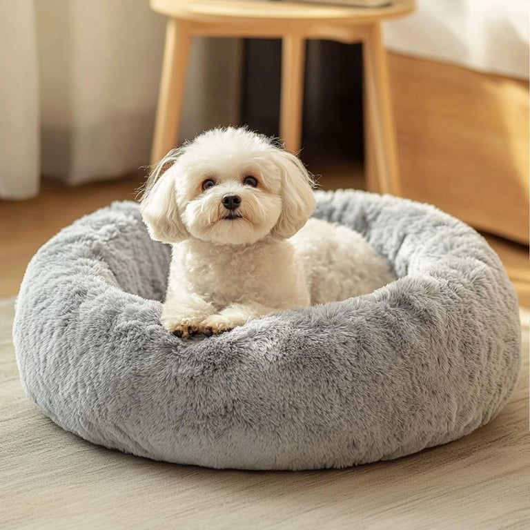 JOLLYVOGUE Small Dog Donut Bed