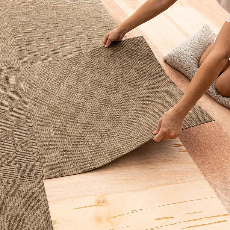 Mohawk Home Brown Carpet Tile