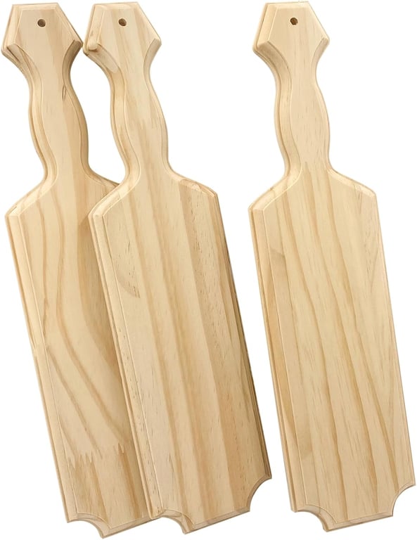 Cregugua 3-Pack Wooden Paddles