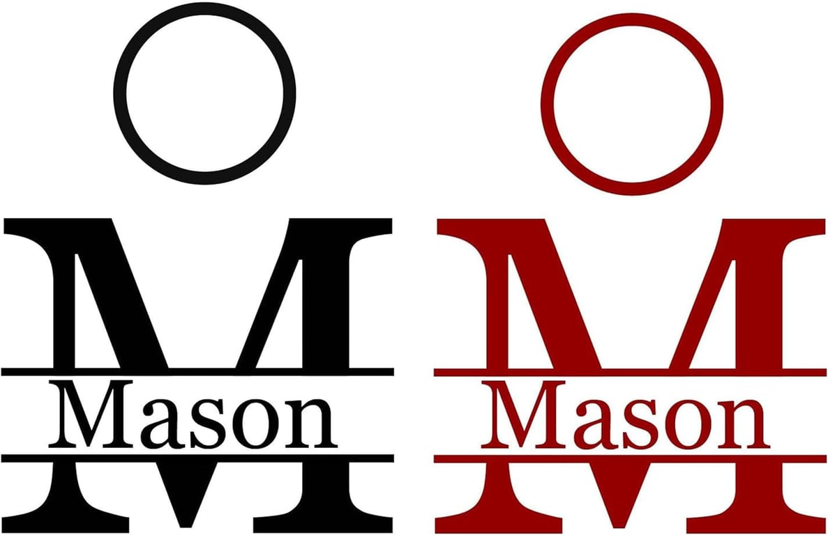Custom Monogram Cornhole Decals
