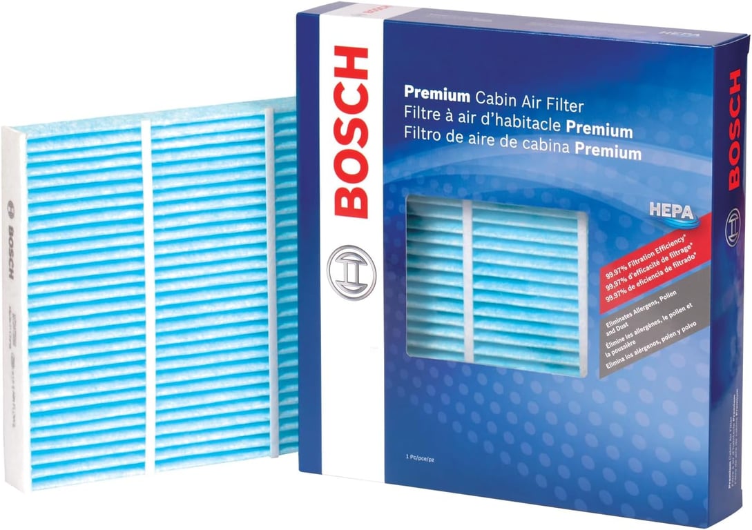 BOSCH 6091C HEPA Cabin Air Filter - 3 Layer Protection For A Healthier Ride