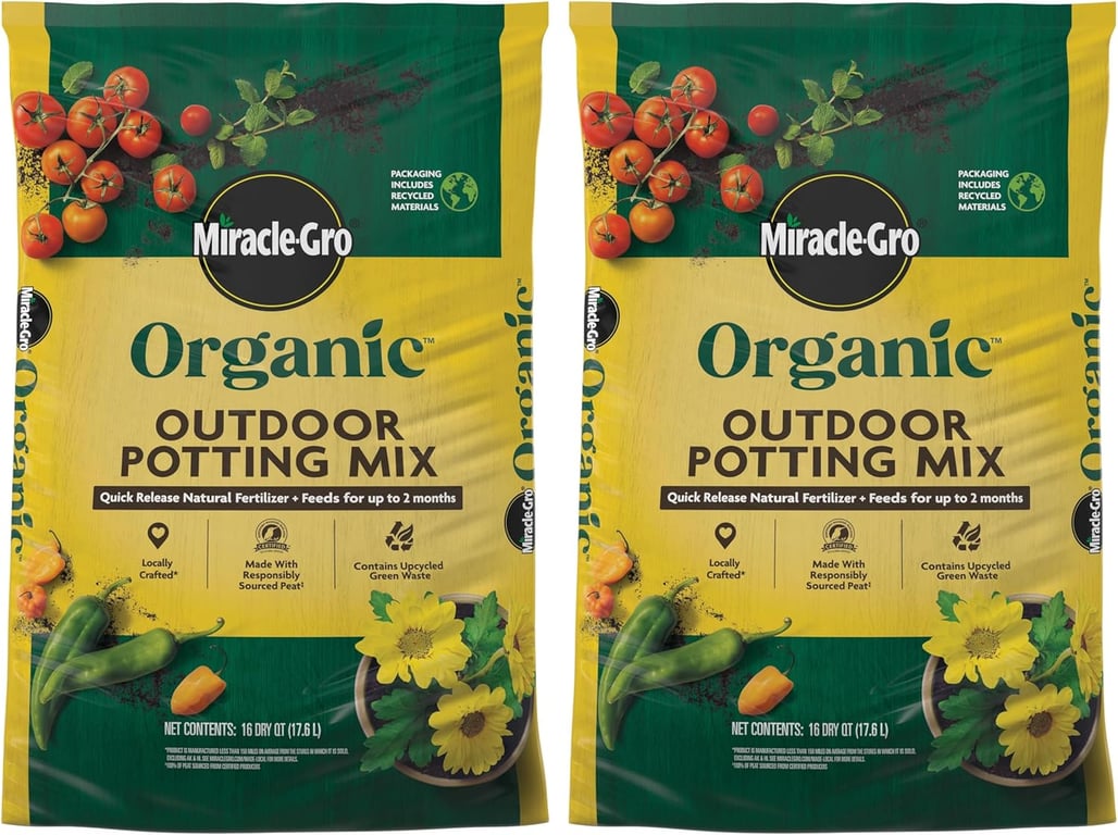 Miracle-Gro Organic Outdoor Potting Mix (2-Pack)