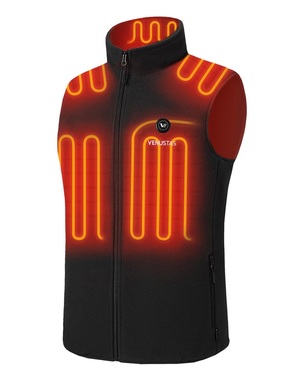 Venustas Men's Heated Fleece Vest