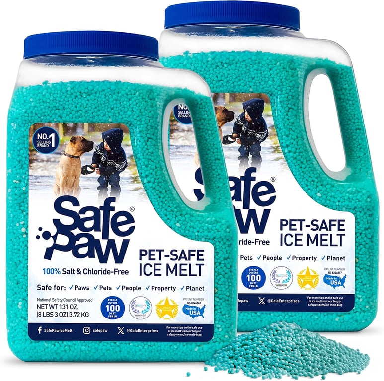 Safe Paw 2‑Pack Pet‑Safe Ice Melt