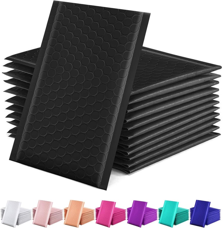 GSSUSA Black Bubble Mailers
