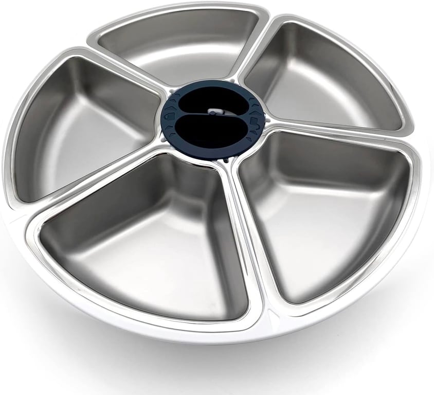 Cat Mate Replacement Bowl with Stainless Steel Inserts for 5-Meal Feeder