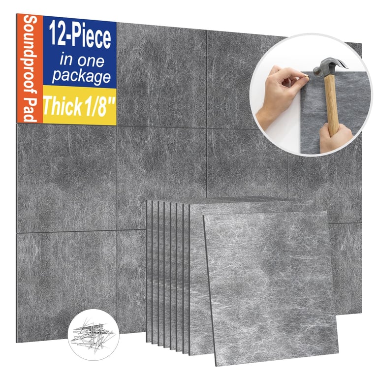 WVOVW Mass Loaded Vinyl Soundproof Pads