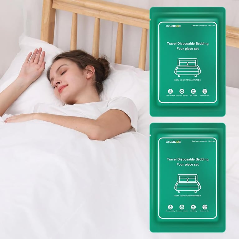 CxLoode Disposable Bed Sheet Set (2 Pack)