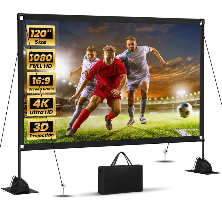 ZUVMITG 120‑Inch Outdoor Projector Screen