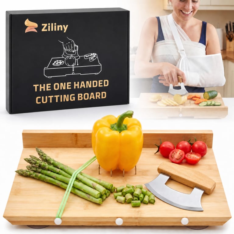 Ziliny One-Handed Cutting Board