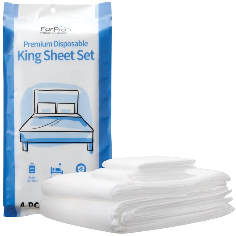 ForPro Disposable King Sheet Set