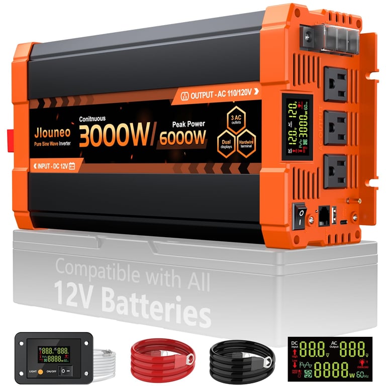 Jlouneo 3000W Pure Sine Inverter