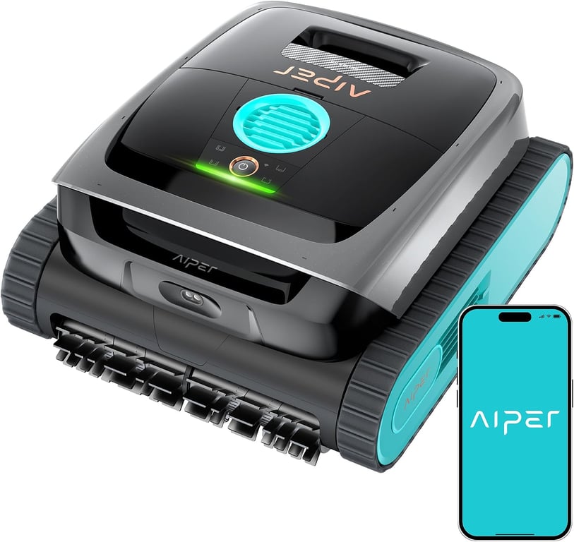 Aiper Scuba S3 Robotic Pool Cleaner with Auto-Parking & Alerts, Azure
