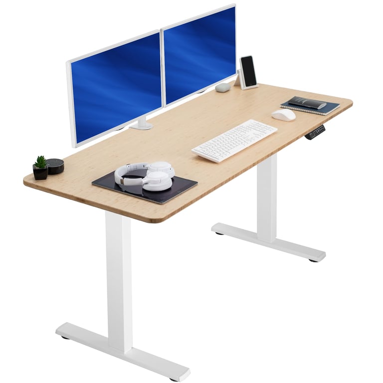 VIVO Bamboo Standing Desk 60