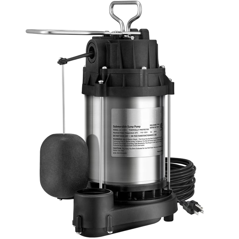 VEVOR 1/2 HP Submersible Sump Pump