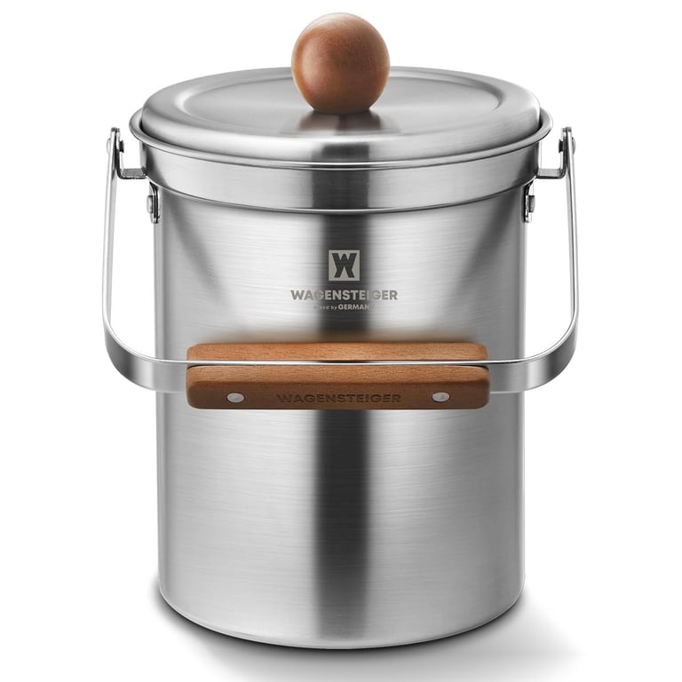 WAGENSTEIGER 3L Stainless Steel Compost Bin