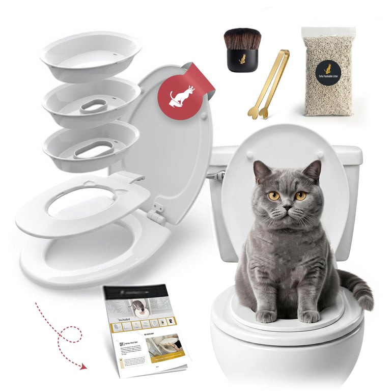 Cat Throne Toilet Trainer Kit