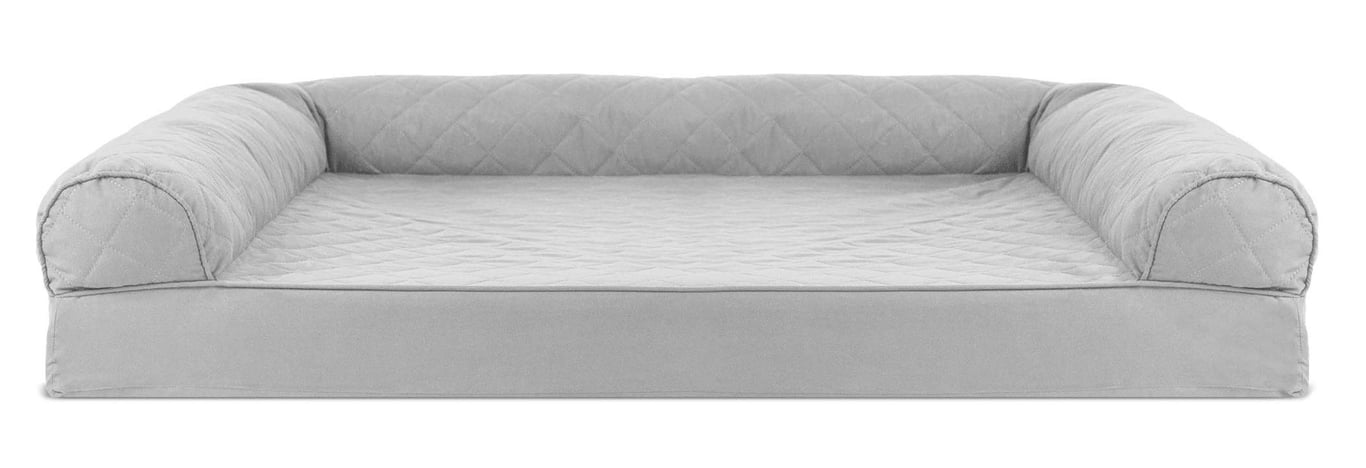 Furhaven Jumbo Dog Bed Cover - Gray
