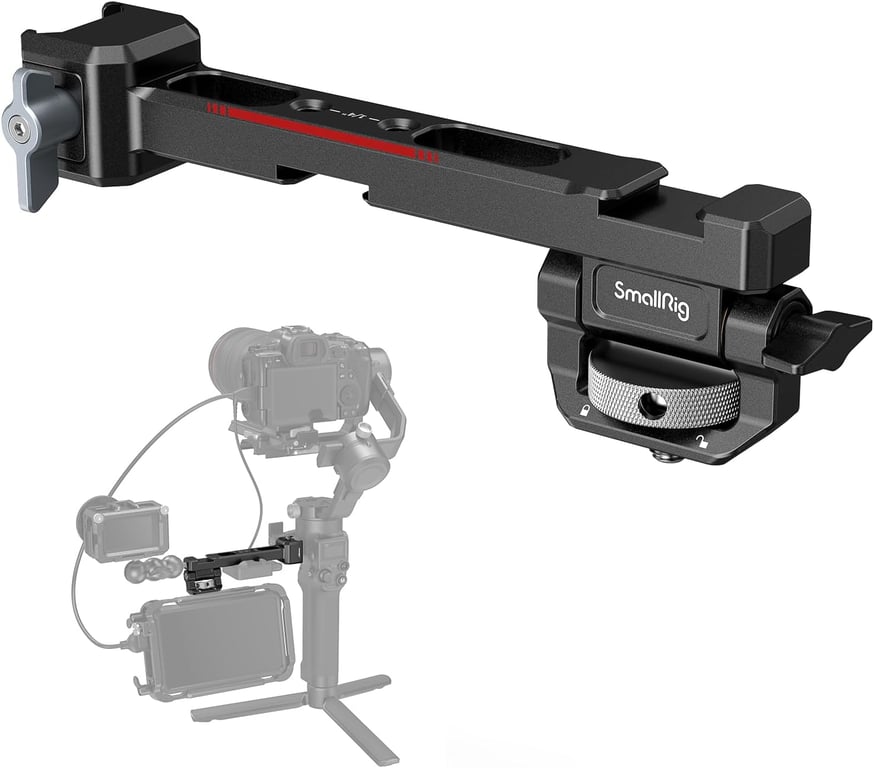 SmallRig Adjustable Camera Monitor Mount with Quick Release NATO Clamp
