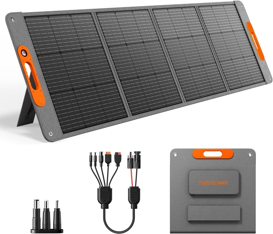 Twelseavan 200W Foldable Solar Panel