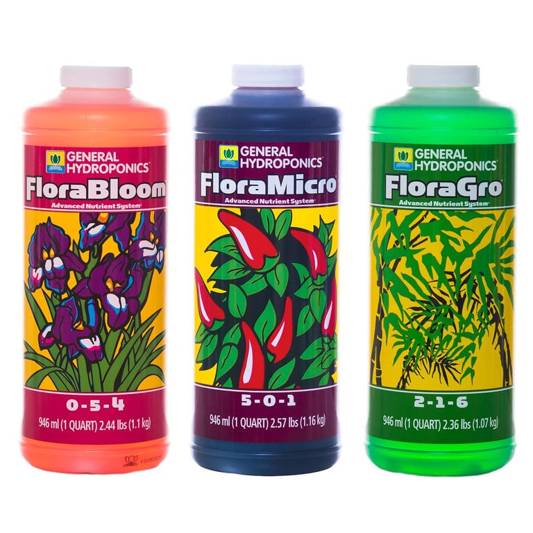 General Hydroponics Flora Nutrient Set