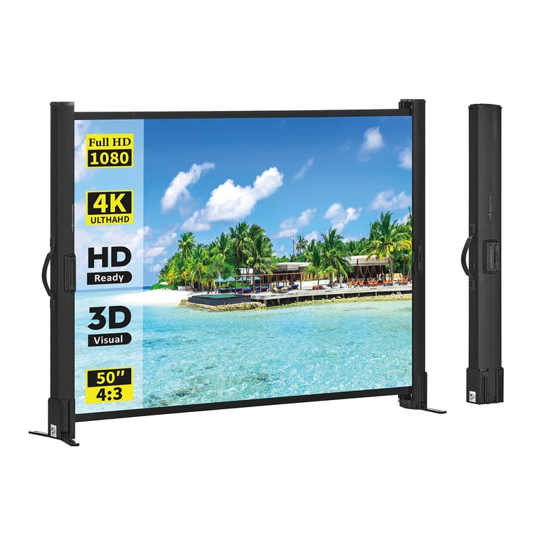 Excelimage 50'' Portable Projector Screen