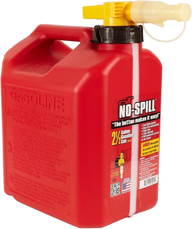No‑Spill 2.5‑Gallon Gas Can