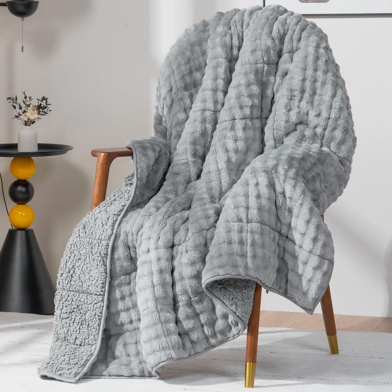 Cottonblue Fleece Sherpa Weighted Blanket