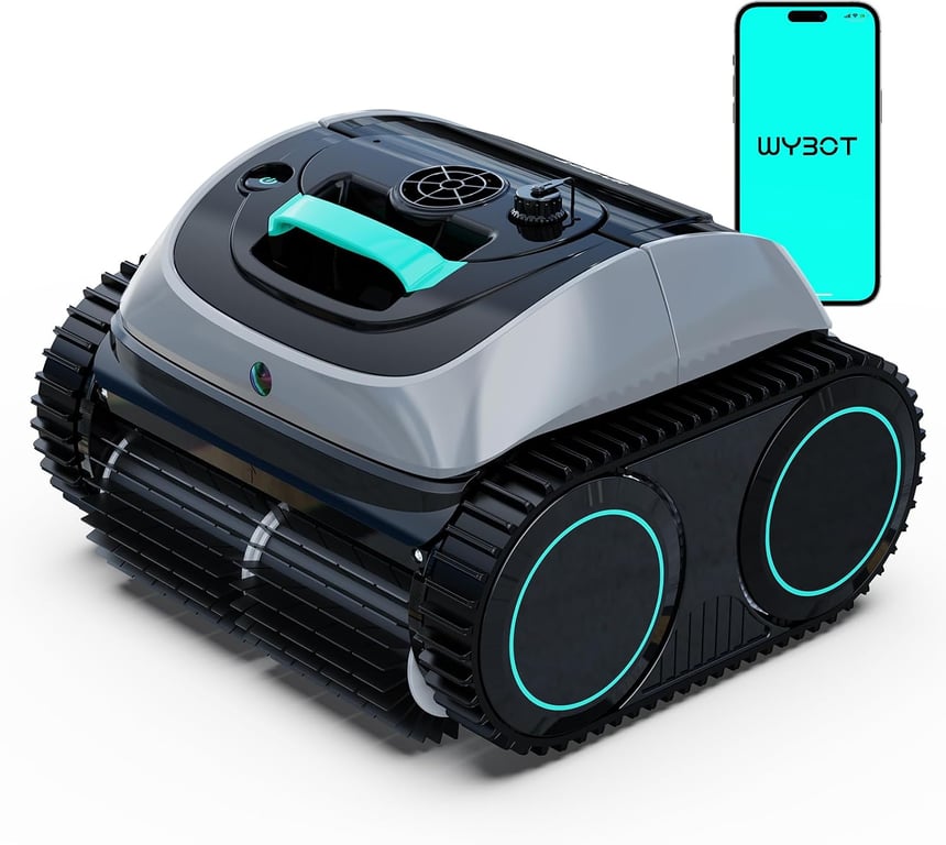2026 WYBOT C1 Cordless Pool Vacuum Robot for Inground Pools - Auora Green