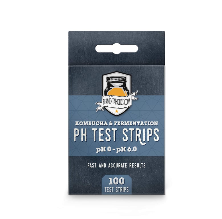Fermentaholics Kombucha & Fermentation pH Test Strips – Instant Read pH Strips Dispenser for Brewing & Fermentation, pH Range 0–6