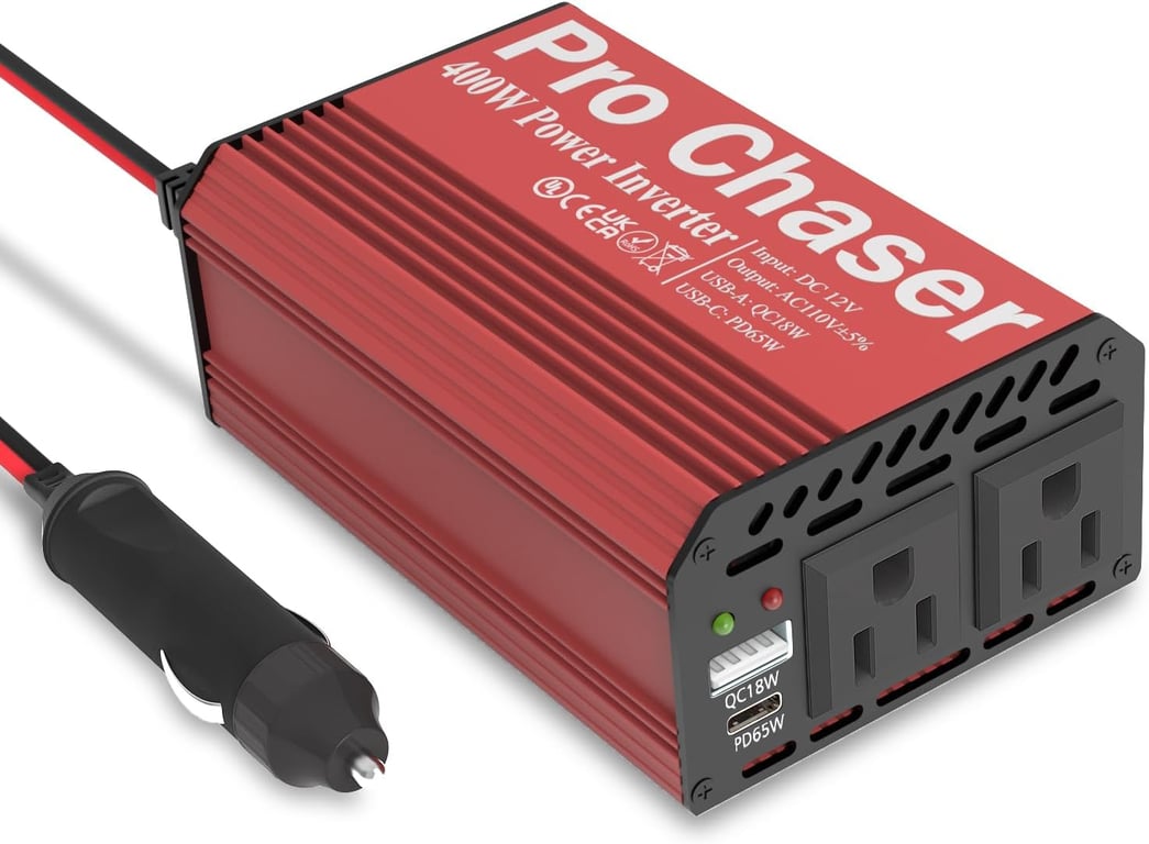 Pro Chaser 400W Car Power Inverter