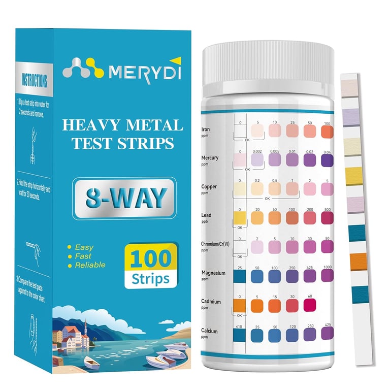 Merydi Heavy Metals Water Test Strips