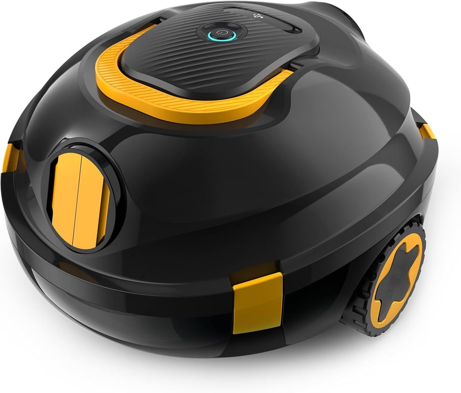Y20 Robotic Pool Cleaner, Cordless Pool Vacuum for Above & Inground Pools | 150 Min Runtime | Powerful Dual Motors | Smart Navigation | Auto-Parking, Pool Vacuum Robot for Flat Pools up to 1300 Sq.Ft