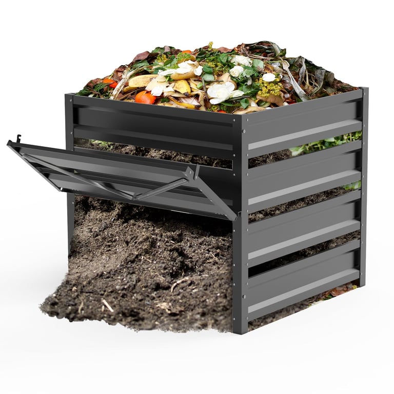 Trellume 285 Gallon Outdoor Metal Composter
