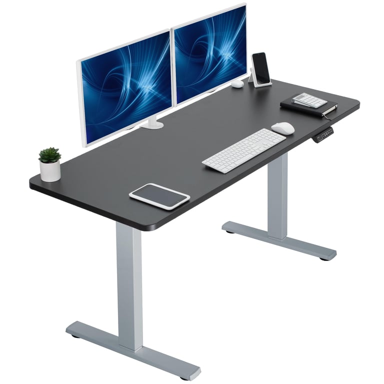VIVO 60x24 Standing Desk Gray Frame