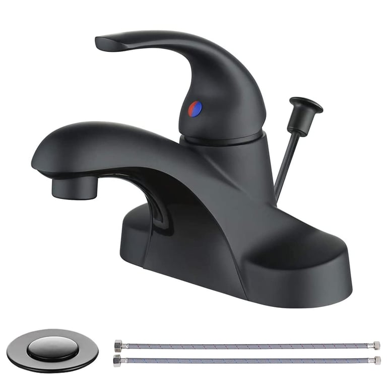 WOWOW Black Centerset Faucet