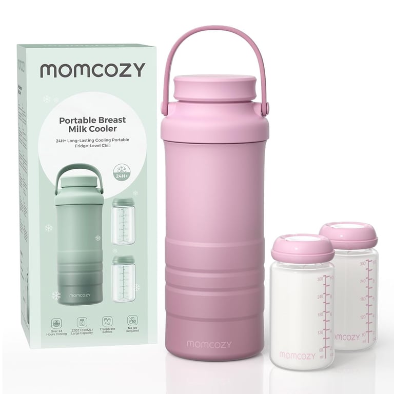 Momcozy 22oz Portable Breastmilk Cooler for 24H Outdoor, Newborn Essentials