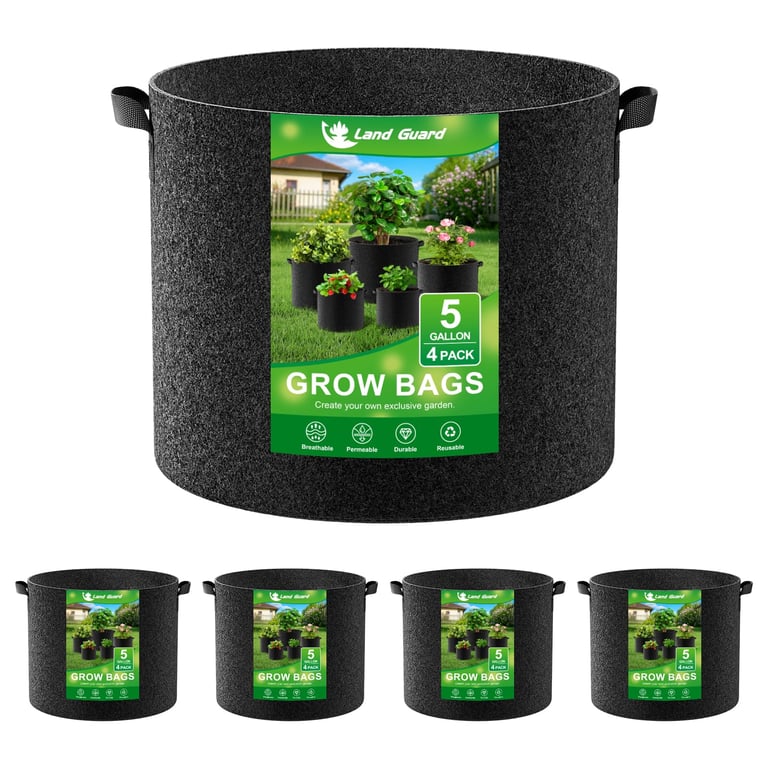 Land Guard 5 Gal Fabric Grow Bags