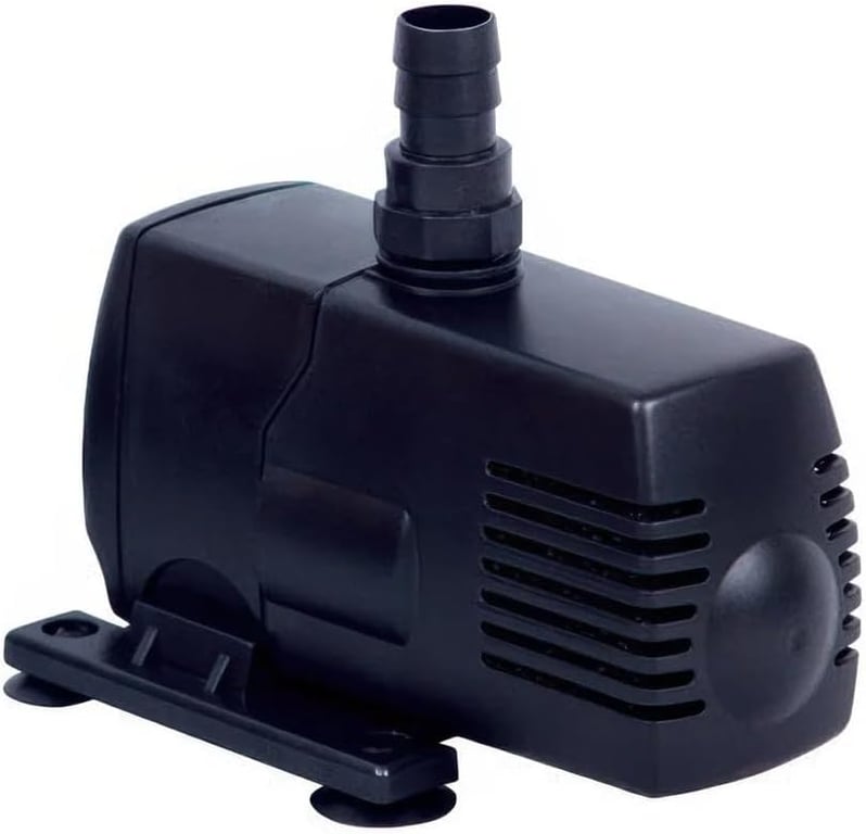 EcoPlus Eco 264 Submersible Water Pump 290 GPH, 17W Fixed Flow Pump with 6 ft Cord, Inline or Submersible for Hydroponics, Aquarium, Fish Tank, Fountain, Pond, Fresh & Saltwater